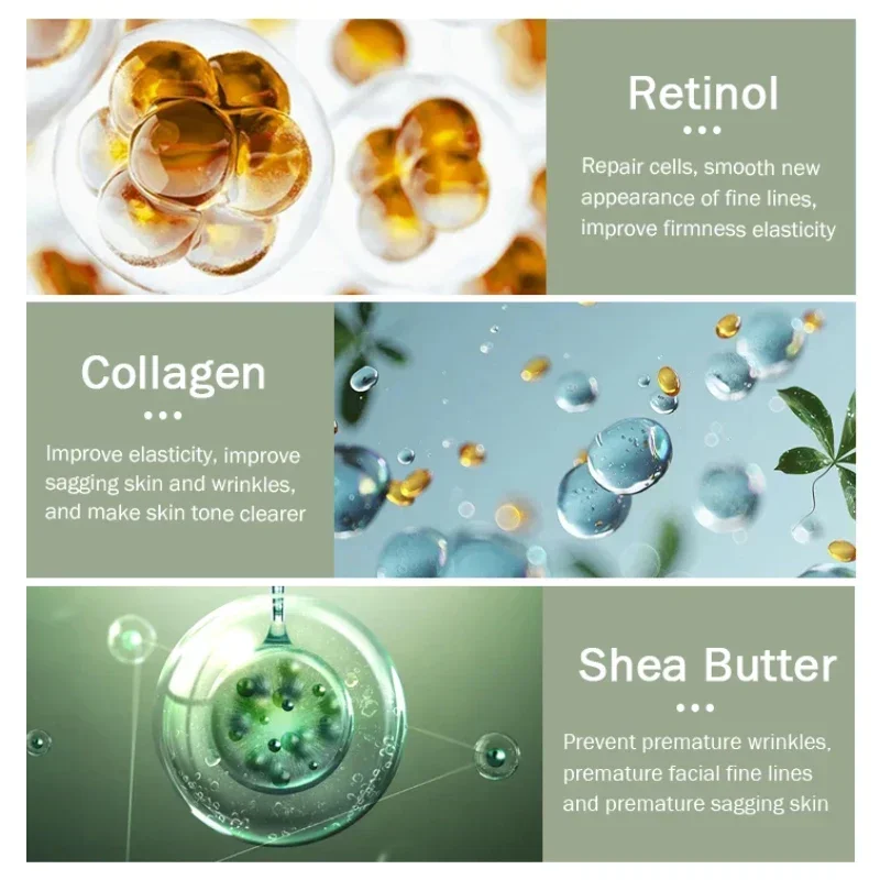 Retinol Anti-Wrinkle Body Cream Stretch Marks Repair Whitening Body Lotion Moisturizing Anti Aging Improve Sagging Skin Care 6