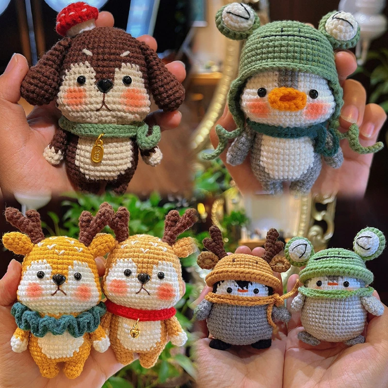 Super Fluffy Friends Crochet Kit for Kids Make a Bunny Penguin