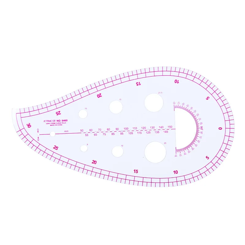 Description Picture 4 of itemFrench Curve Sewing Ruler Sewing Machine Ruler Cutting Ruler Clothing Sample Metric Rulers Sewing Accessories & Tools Drawing