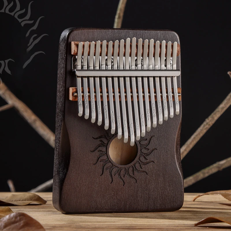 Hluru-Kalimba en bois d'érable, 21 prédire, avec trou sonore, mbira pour maire intérieur