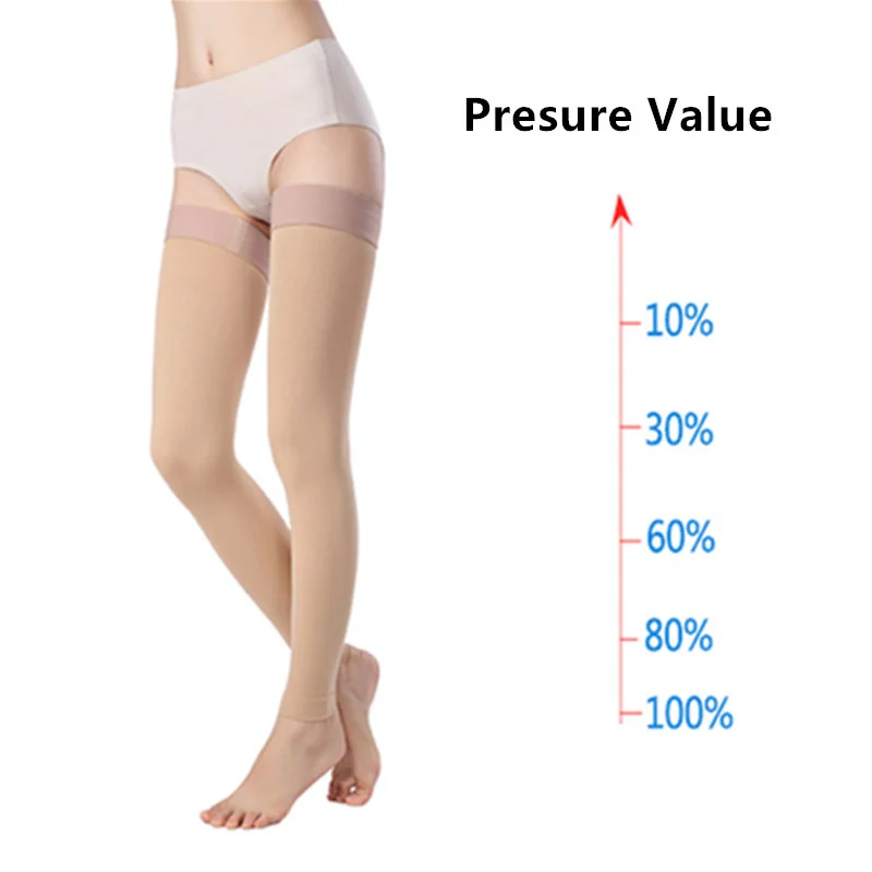 medical Gradient Compression Thigh High Stockings for varices Varicose stretch veins Stovepipe anti-embolism stockings