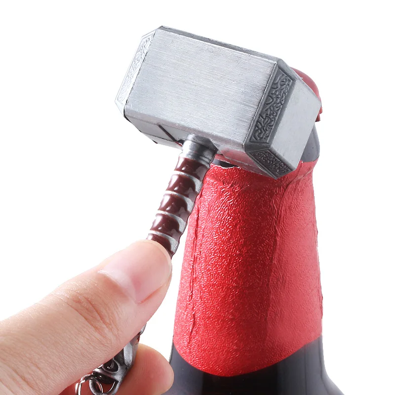 Disney Marvel The Avengers Thor Hammer Metal Key Chain Keyring For Men Women Key Holder Car Keychain Accessories Backpacks Gift key rings
