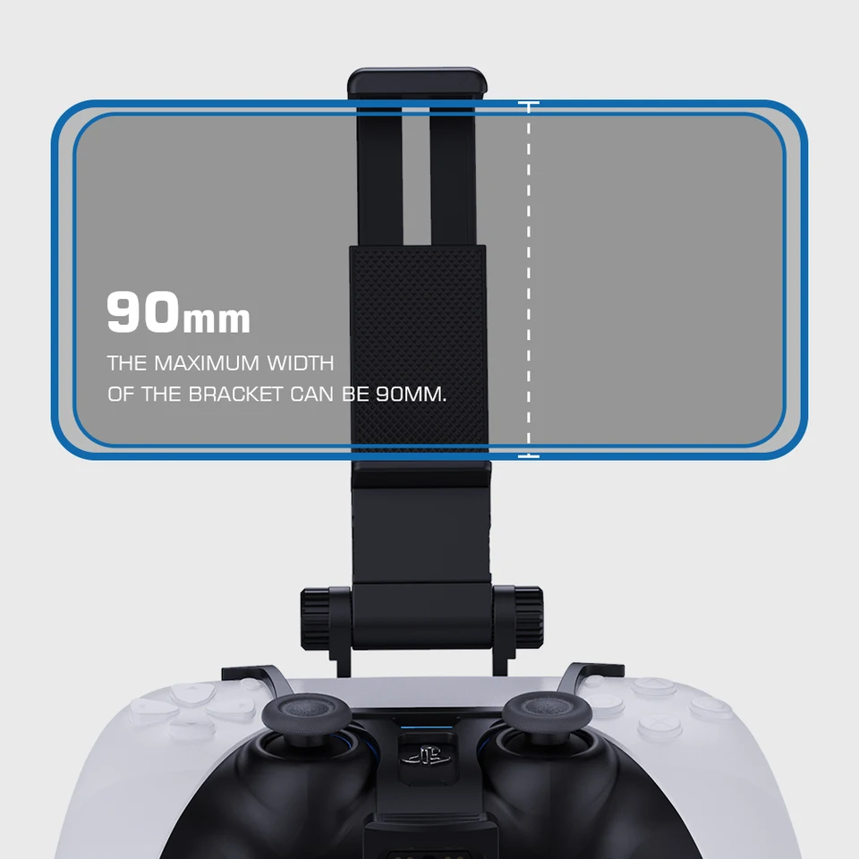 PlayStation - PS5 プレイステーション5 コントローラースマホホルダー付き PS5コントローラにスマホを固定するアタッチメントが登場