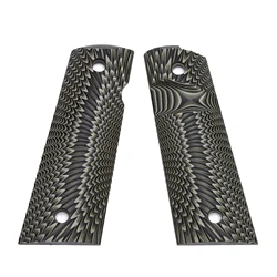 Guuun Sunburst Textured G10 Grip with Magwell and Ambi Safety Cut (Green Black)
