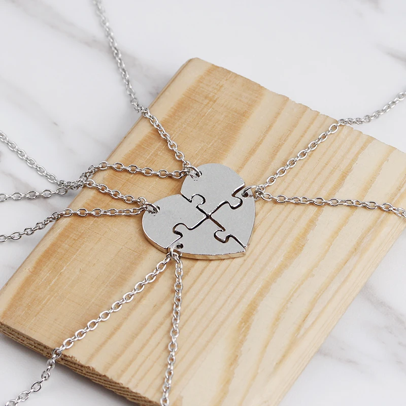 チーズ一家　ジッパーチャーム Brother 4pcs Big Middle Little Sister Brother Necklaces Set Broken