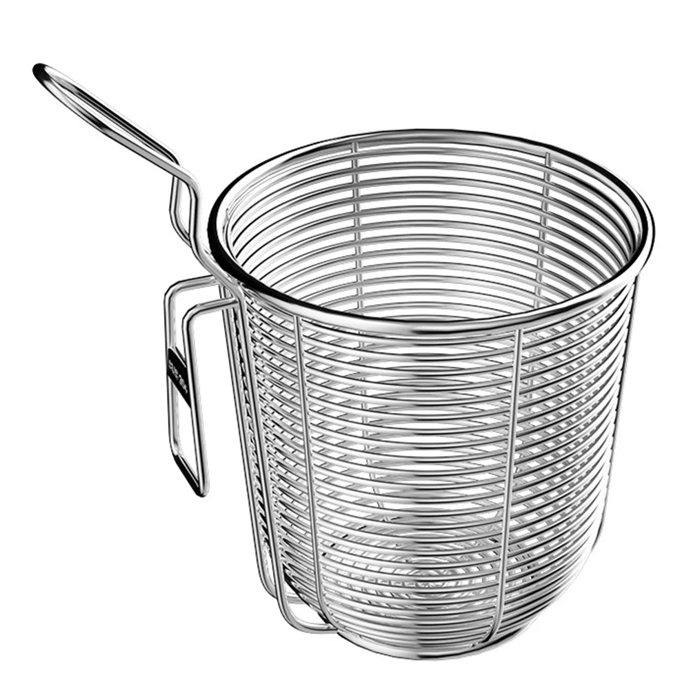 

Strainer Basket Mesh Pasta Noodle Food Spoon Colander Pot Stainless Steel Skimmer Hot Spider Spaghetti Fine Cooking Handle Metal