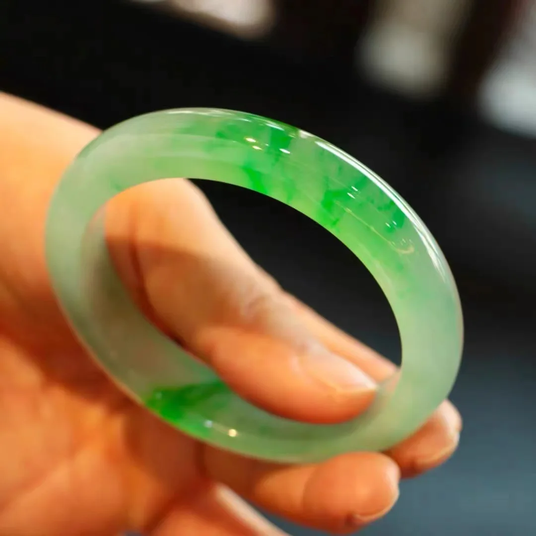 

Zheru Jewelry Natural Myanmar Jade 54mm-62mm bracelet exquisite princess bracelet send girlfriend send mom