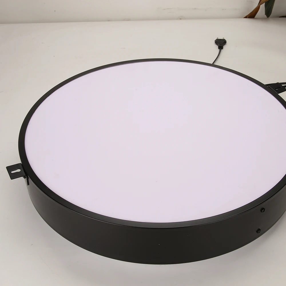 50cm LED Light Box Business Signs Light Sign Outdoor Advertising Lamp Shop Signage Double Sided External Signage