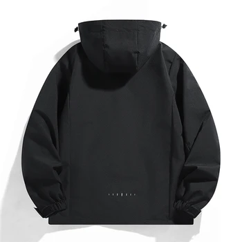 الخريف الرجال عارضة في الهواء الطلق للماء المشي لمسافات طويلة سترة انفصال مقنعين سترة واقية يندبروف معطف خفيف الوزن للسفر الصيد 5