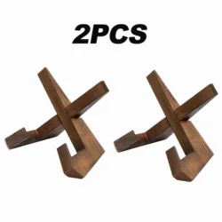 Versatile Wooden Stand for Cookbooks and Reading Materials (2pcs)