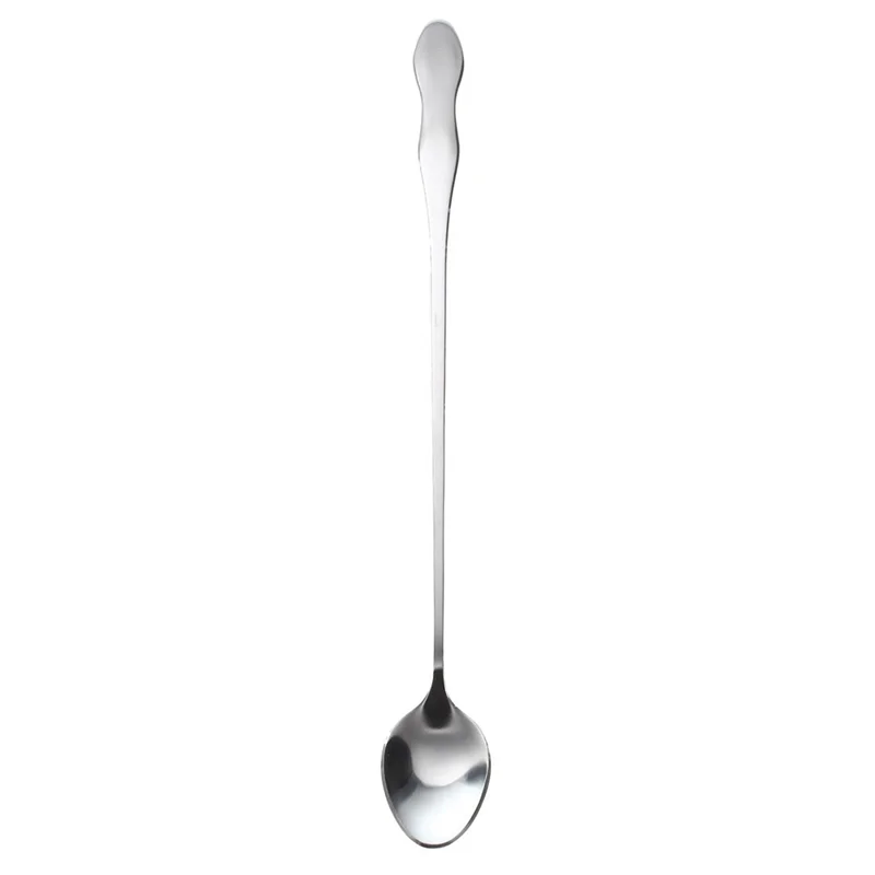 AA81-3 Pcs 10 Inch Stainless Steel Tableware Long Handle Scoop Teaspoon