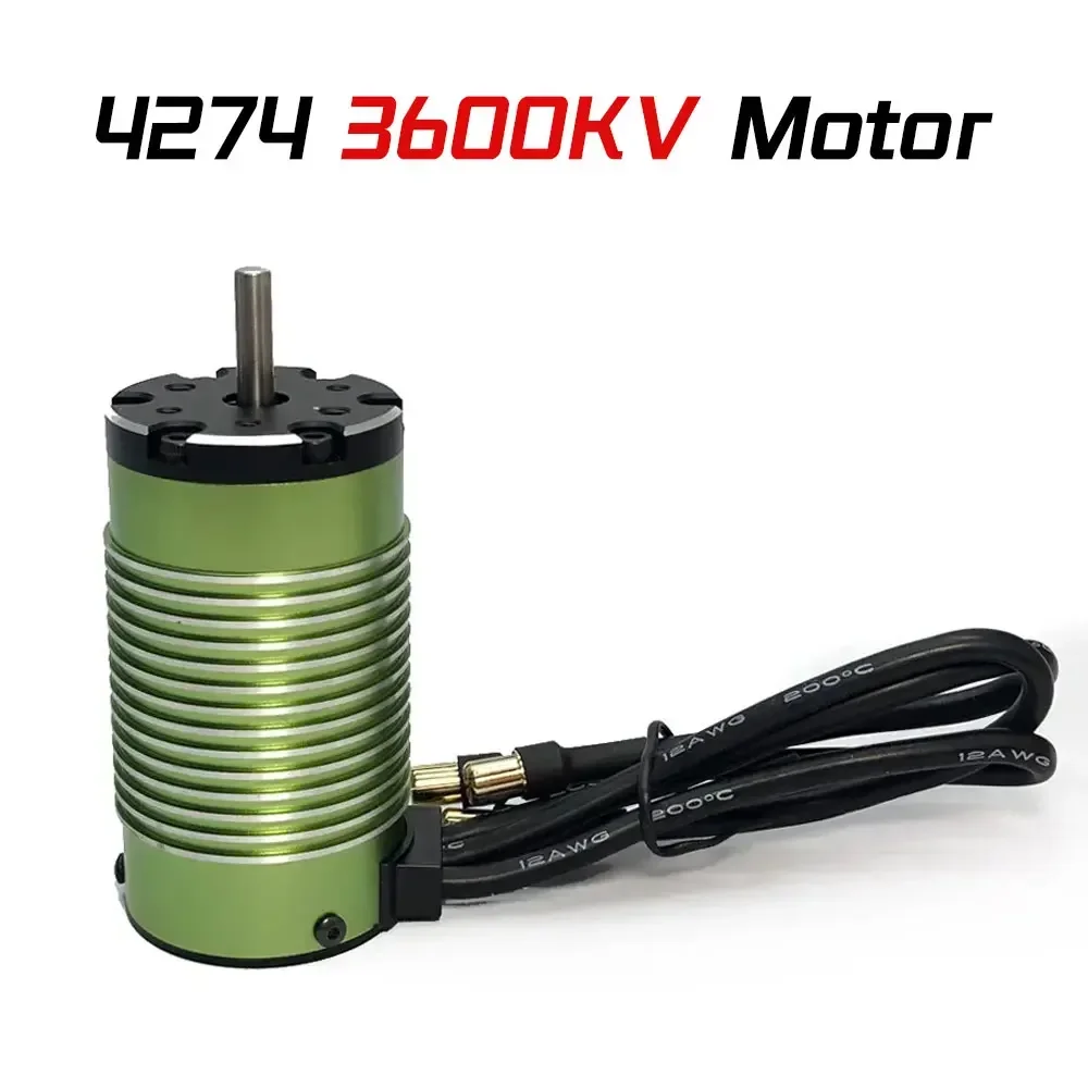 Бесщеточный двигатель 4274 1400-3600KV для RC автомобиля 1/8