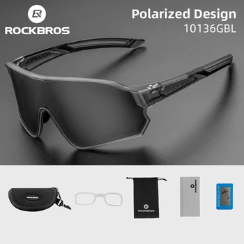 ROCKBROS Polarized Glasses UV400 Sunglasses Sport Protection Glasses Bicycle Eyewear Outdoor Hiking Camping Golf Cycling Goggles 1