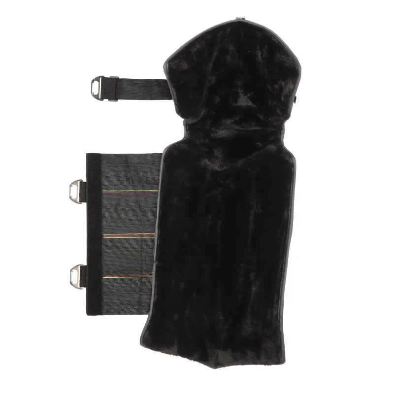 Winter Electric Motorcycle Knee Guards Men and Women Riding Coldproof Warm PU Thickened Plush Leg Guards