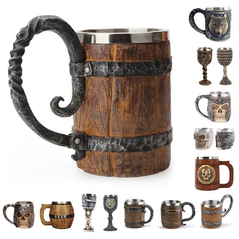 Wood Style Beer Mug 1