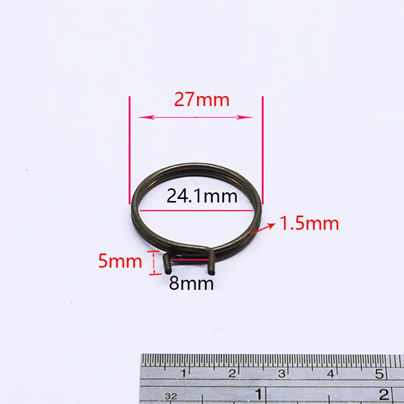 

1.5x27x5mm Anti-theft Door Lock Torsion Springs Repaired Metal Coil Replacement Accessories Parts for Electronic Locks Handle