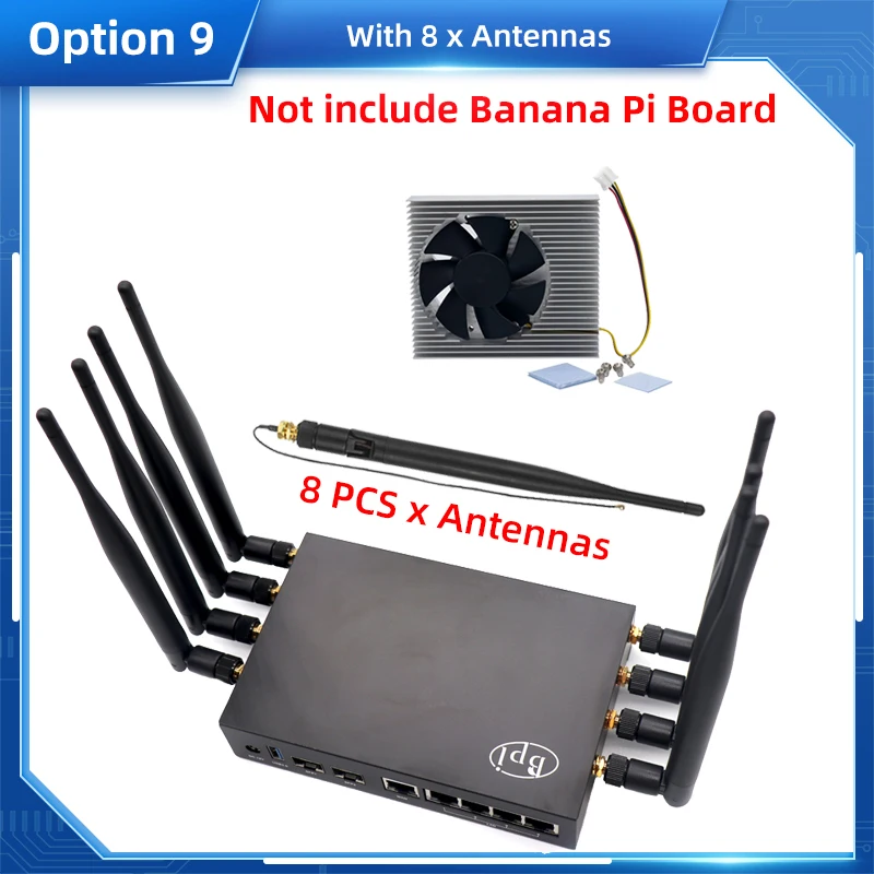 Shell De Metal, Antena Dissipador De Calor Opcional, BPI-R3