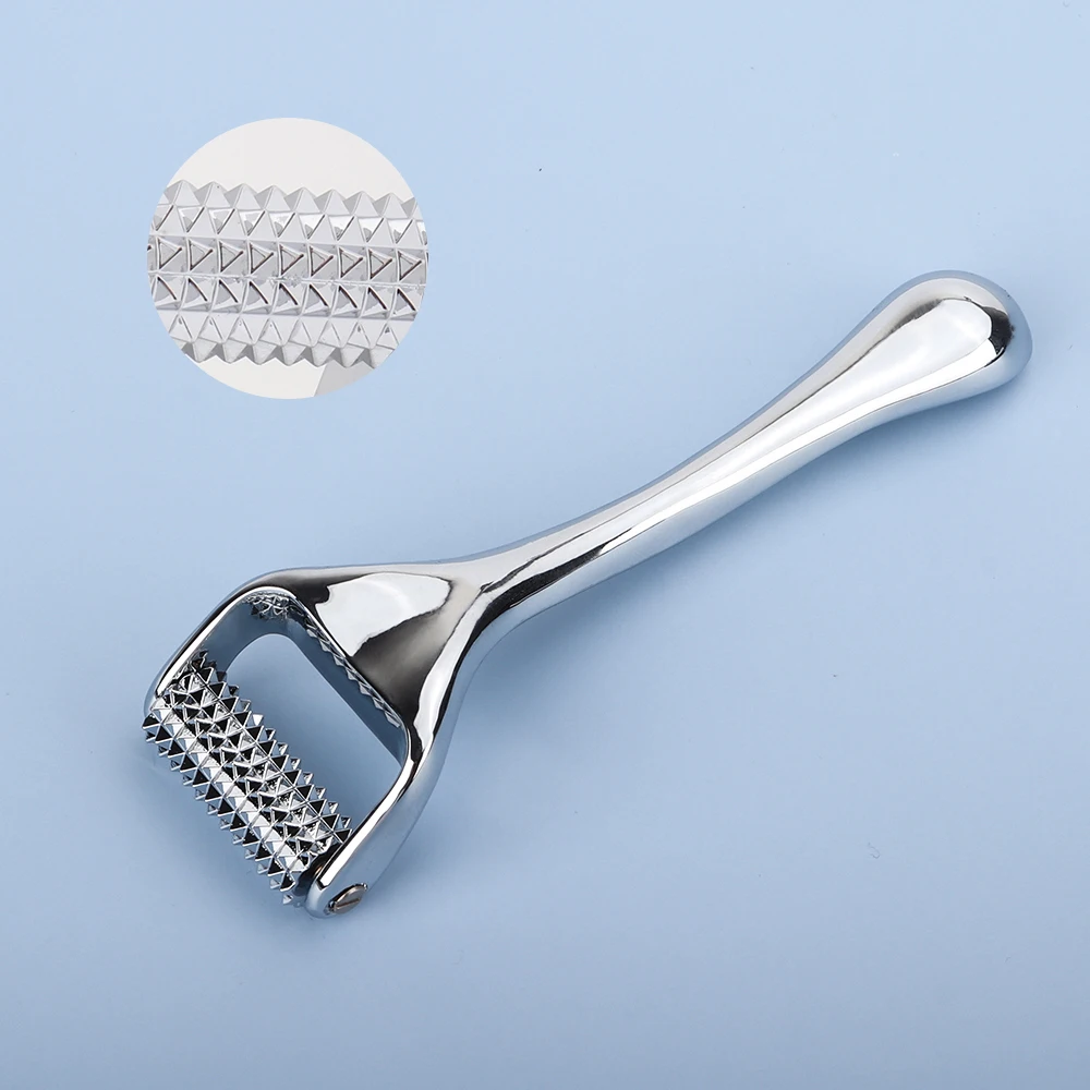

Face Massager Zinc Alloy Derma Roller Painless Micropin Skincare Facial Manual Massager Beauty Tools Device Dermaroller for Face