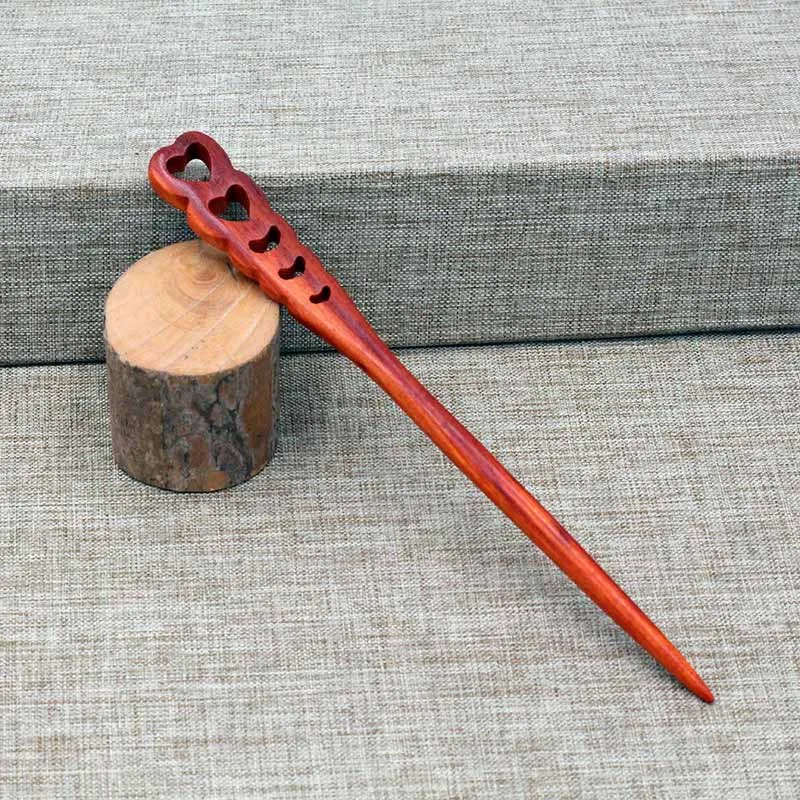 Handgeschnitzte Holz-Haarnadel / Essstäbchen – Vintage, Japanisch, Einzigartig