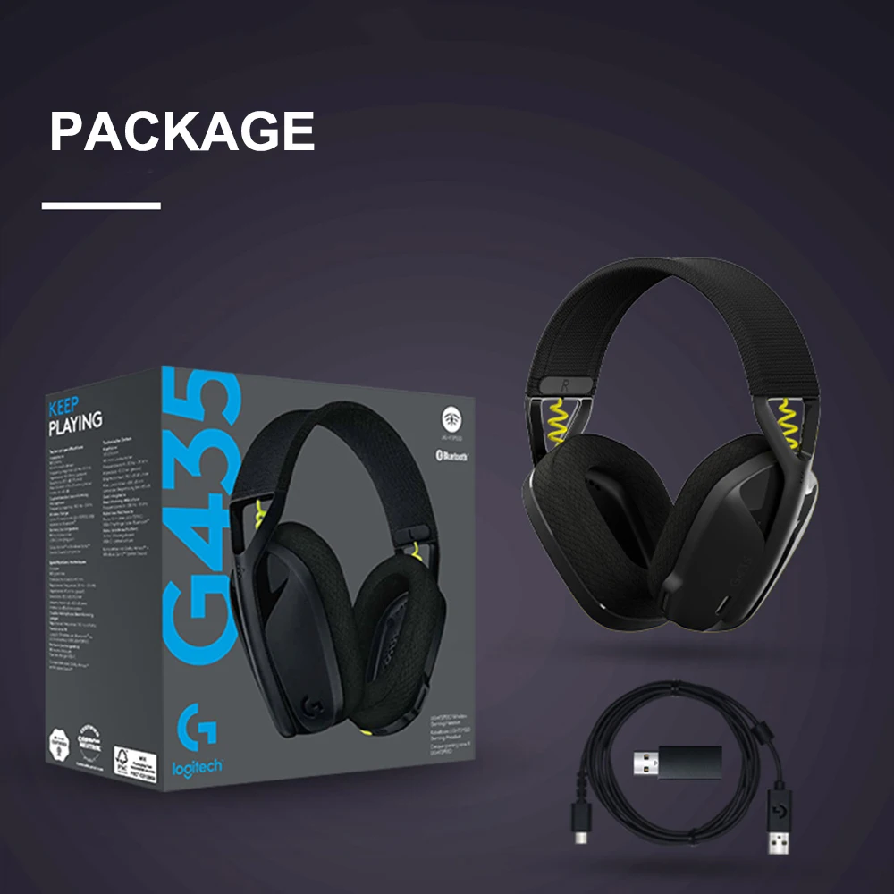 Logitech g535 lightspeed wireless gaming headset logitech g435