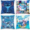 Stitch Cushion Cover Disney Lilo & Stitch Pillowcase Plush Toy Anime Kawaii Pillowcase Home Room Decoration Children Gift 1