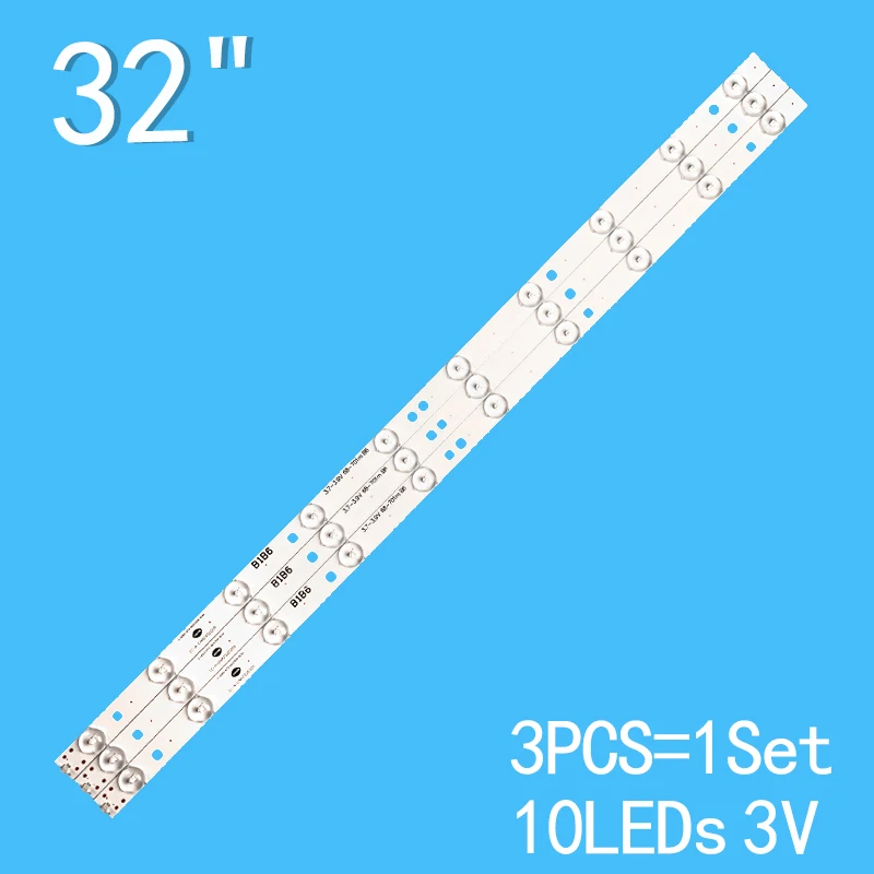 3Pcs 10Leds 3V 633Mm Per Tv 32 "Ic-A-Cnaz32D209 Wd-320Tfa32-1001S-01 Wl-3232H
