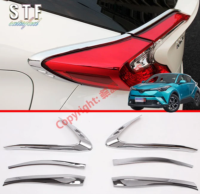 

ABS Chrome Tail light Trim For Toyota C-HR CHR 2017 2018 2019 Car Accessories Stickers