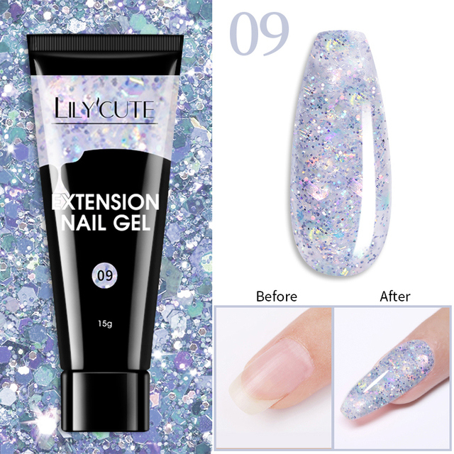 15ml Quick Extension UV Gel Polish Nails Semi Permanent Slip Solution Liquid For Manicure Nail Art Extension Design