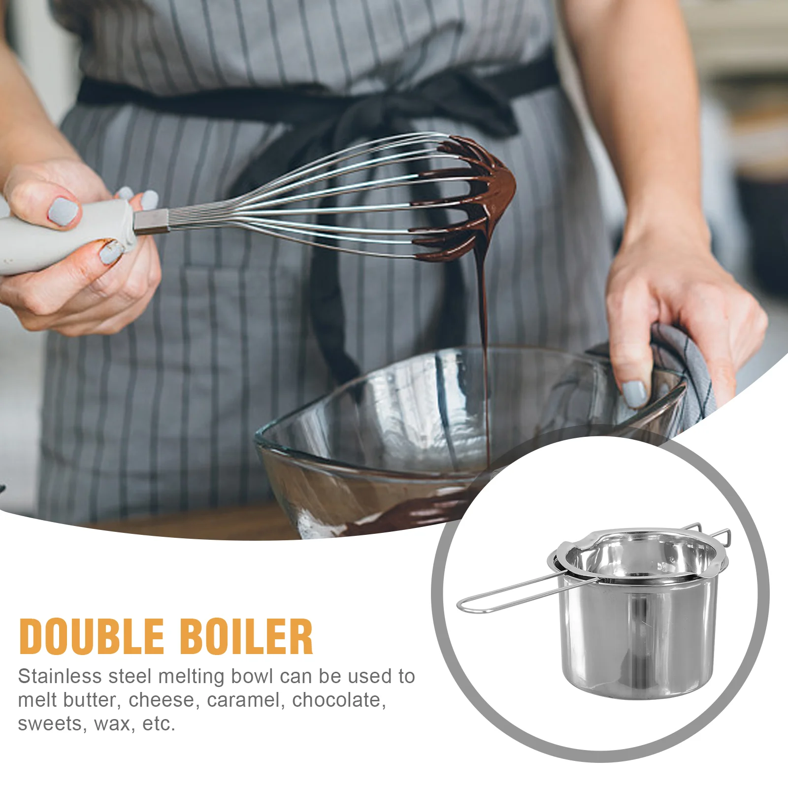 1 set of Boiler Pot Butter Melting Bowl Kitchen Heating Bowl Soap Wax Melting Pot butter melting pot wax pot