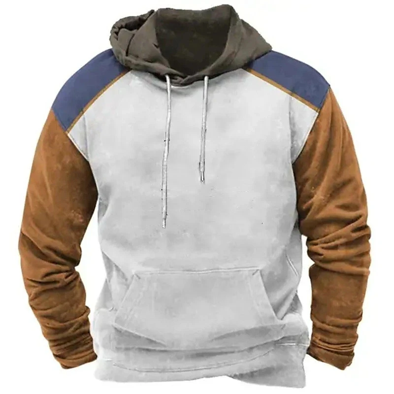thumbnail image 1 of Sudadera con capucha vintage para hombre 2024, jerséis casuales de manga larga, ropa para hombre, tops con estampado Harajuku, sudaderas de gran tamaño con capucha, 1 of 5