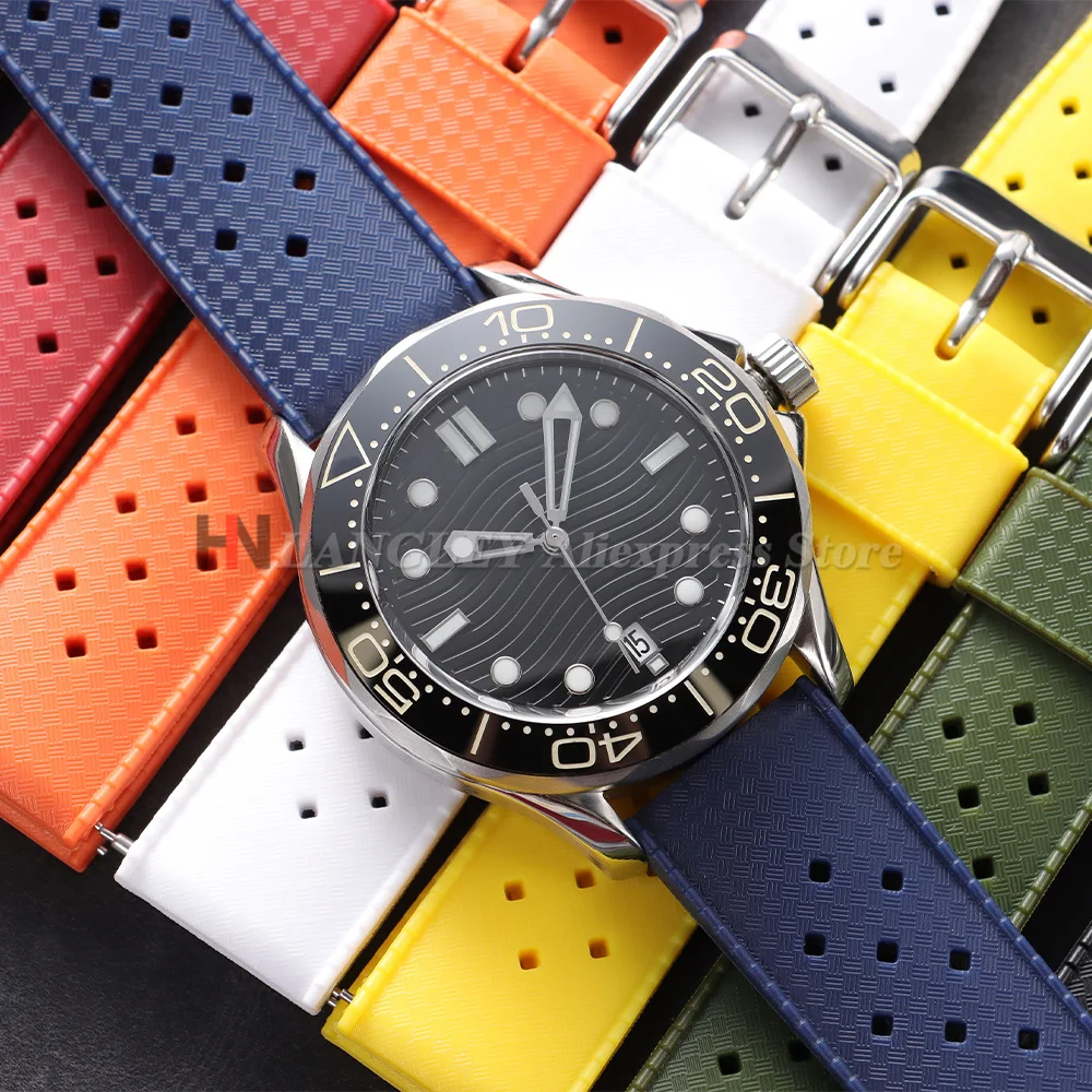 Tropical Silicone Quick Release Watch Band - Versatile Rubber Wristband