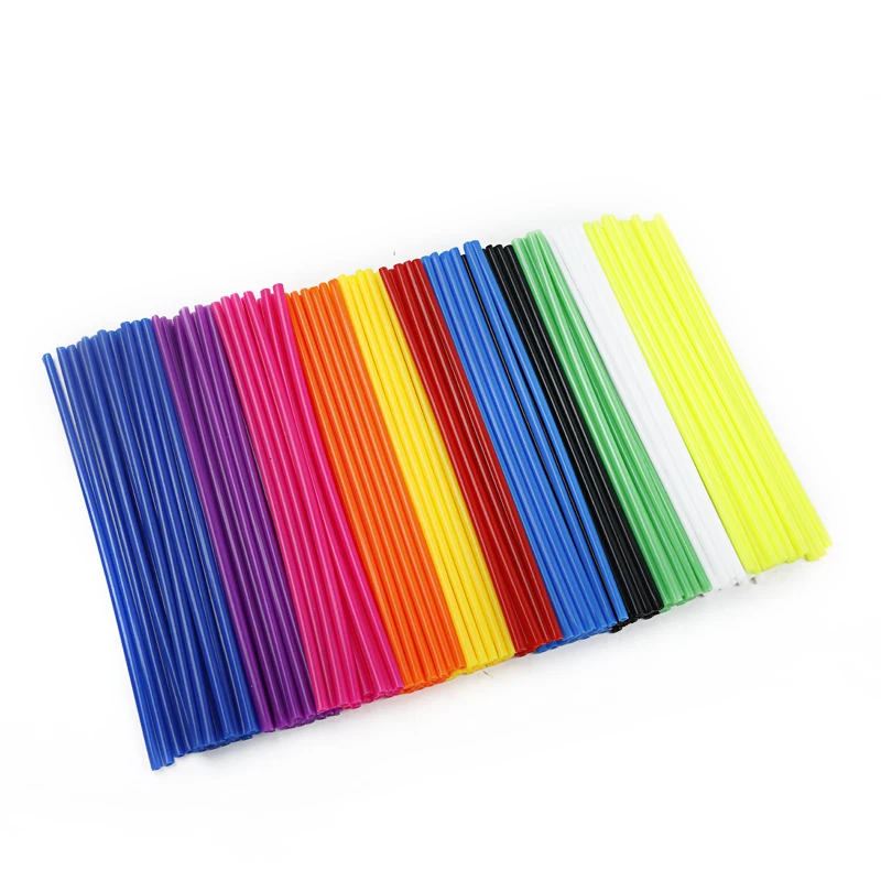 Universal Motorcycle Dirt Bike Wheel Rim Spoke Skins Covers Wrap Tubes Decor Protector 72pcs For Motocross Moto bike accessories