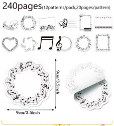 Deluxe Music - Themed Sticky Note Set - 240 Pages (UB032)