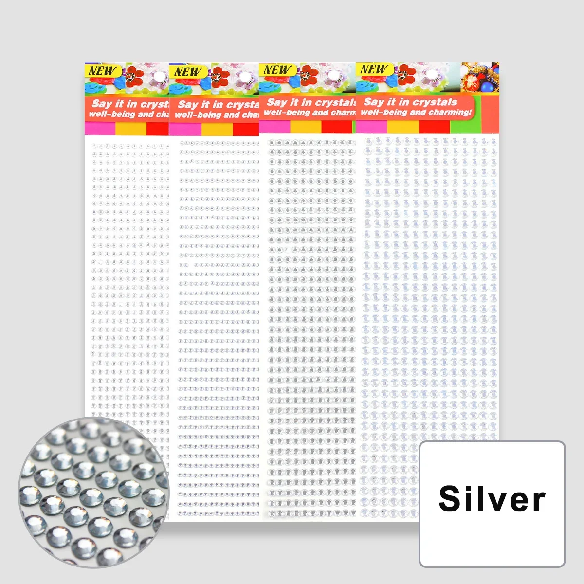 Bling Acrylic Rhinestone Sticker Sheet – Gem Diamond Self-Adhesive Embellishments for DIY Crafts & Wedding Décor