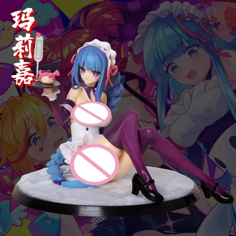 

12.5cm Muse Dash Figures Marija Maid Action Figure Sexy Kawaii Girl Anime Character Collection Ornament Desktop Display Gift Toy