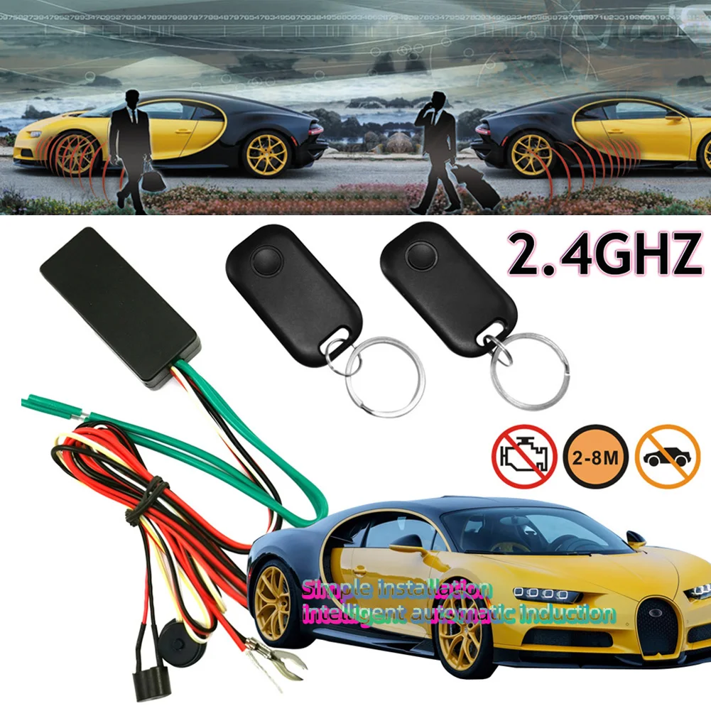 

RFID 2.4GHZ Wireless Immobilizer for Car Anti-Theft Engine Lock Anti-hijacking Smart On/Off Circuit Cut Off Auto Alarm System