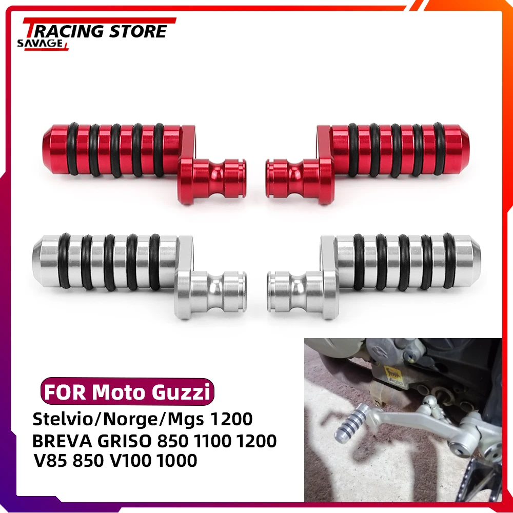

For Moto Guzzi Stelvio Norge MGS-01 Griso Breva Sport 1200 850 1100 V85 850 V100 Gear Shift Lever Brake Pedal Toe Peg Step Plate