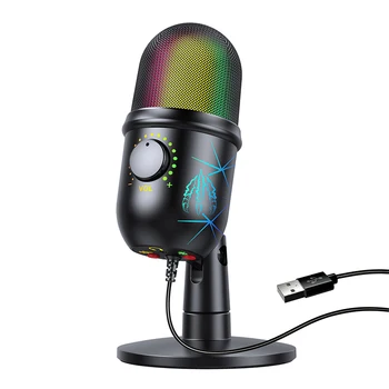 USB Microphone Studio Professional Condenser Microphone for PC Computer Recording Streaming Gaming Karaoke Singing Mic 1