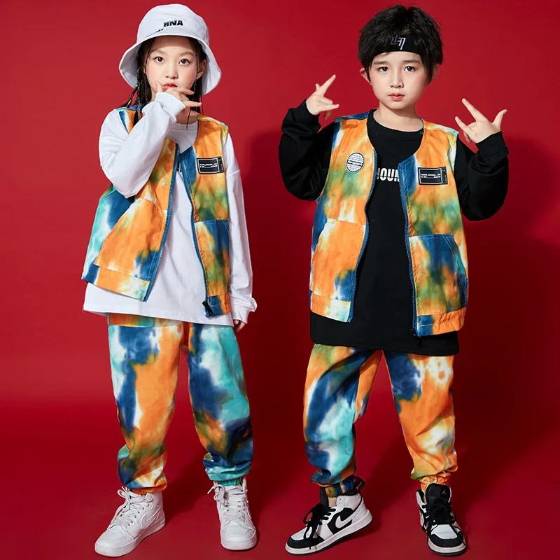 

Boy Hip Hop Dance Costume Children Jazz Modern Dacewear Camouflage Jogger Street Dance Clothes Jazz Modern Dancing Suit