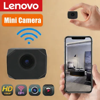 Nuova Telecamera IP WiFi Lenovo 1080P HD Mini, Monitoraggio Remoto, Videocamera Portatile Leggera per Sorveglianza Domestica Intelligente