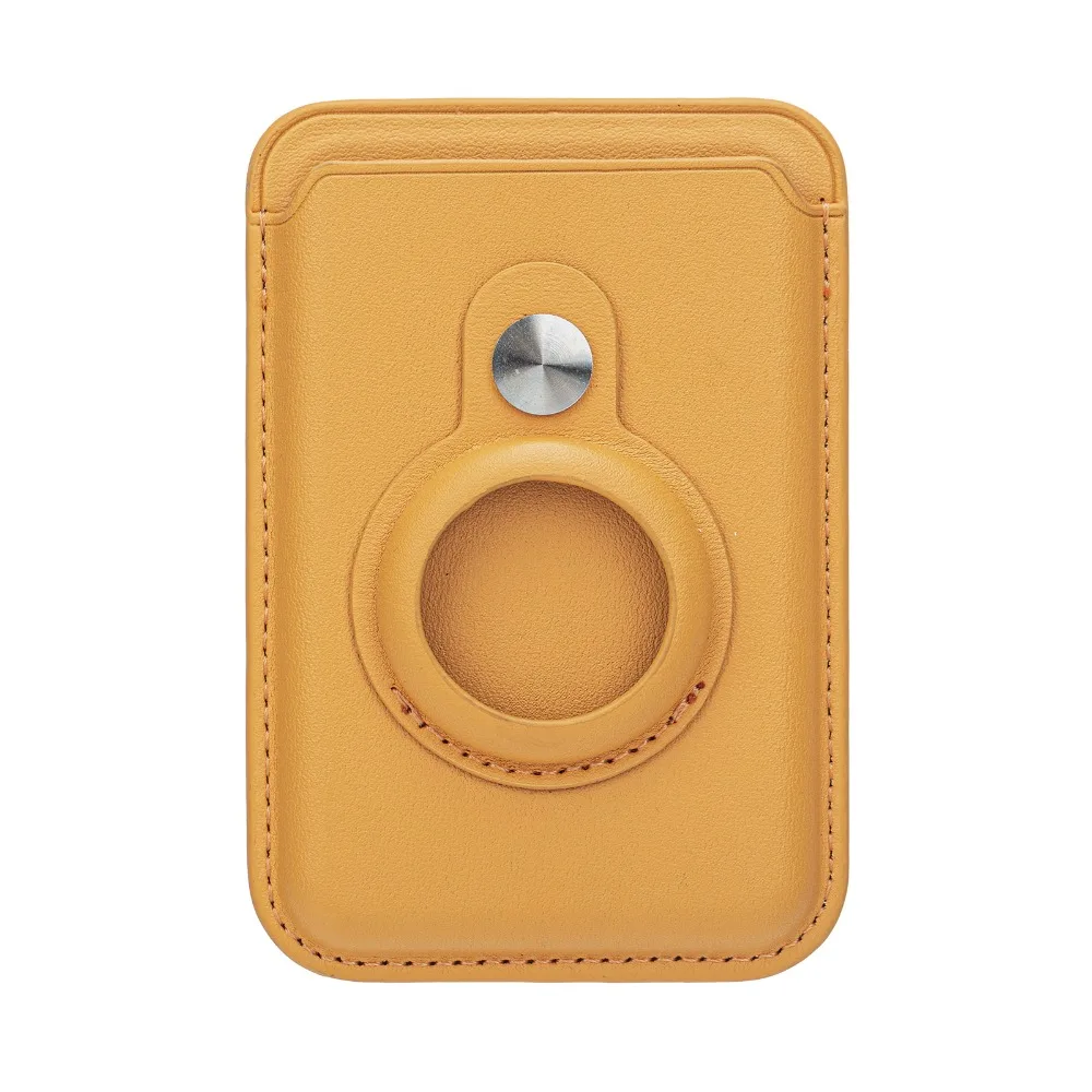 Universal RFID Blocking Magnetic Card Holder – Anti-Theft Leather Wallet Stand