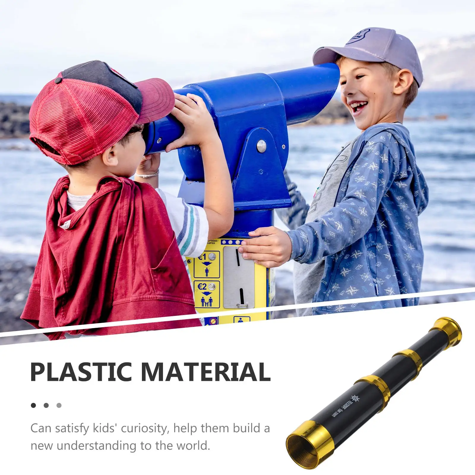 Plastic Pirate Retro Pirate Pocket Monocular Zoomable Portable Captain Toys Monocular Telescope Handheld Telescope Pirate Toy 4