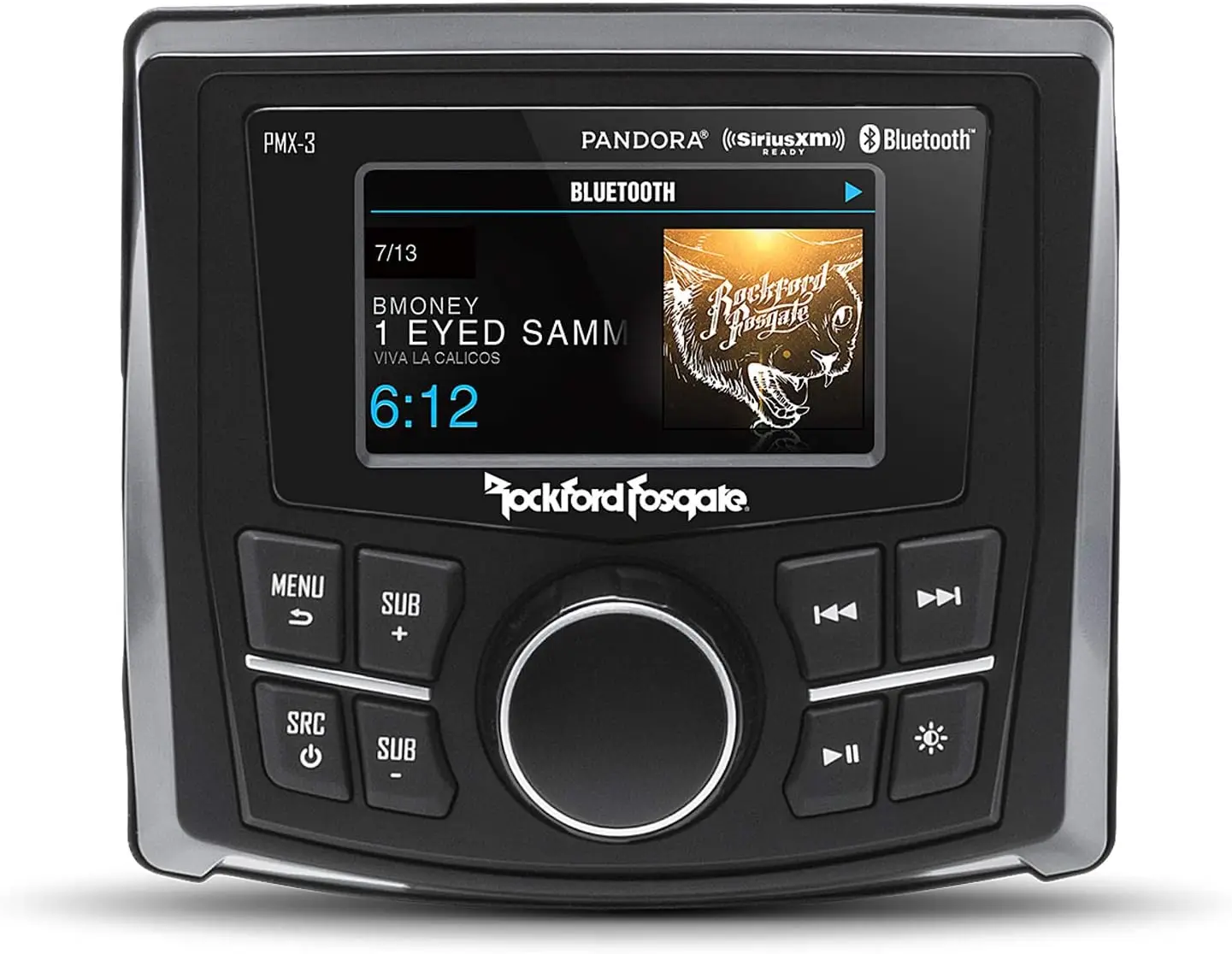 

Rockford Fosgate PMX-3 Compact Digital Media Receiver with 2.7" Display