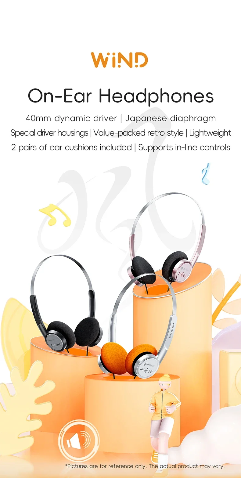 FiiO Snowsky Wind ON-Ear Headphone 3.5mm with Microphone