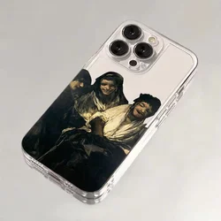 Van Gogh Skeleton Art Aesthetic Transparent Phone Case - iPhone 12 Mini (A1)