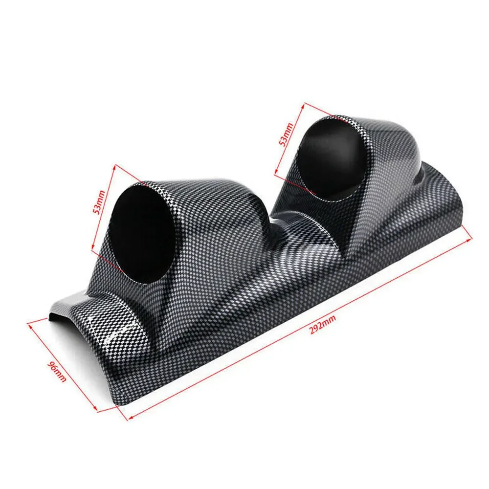 52mm 60mm Universal Car 2 Hole Left/Right Hand Auto Dual Holes A-Pillar Holes Double Hose Guage Holder Pod Modified Instrument car meters holder