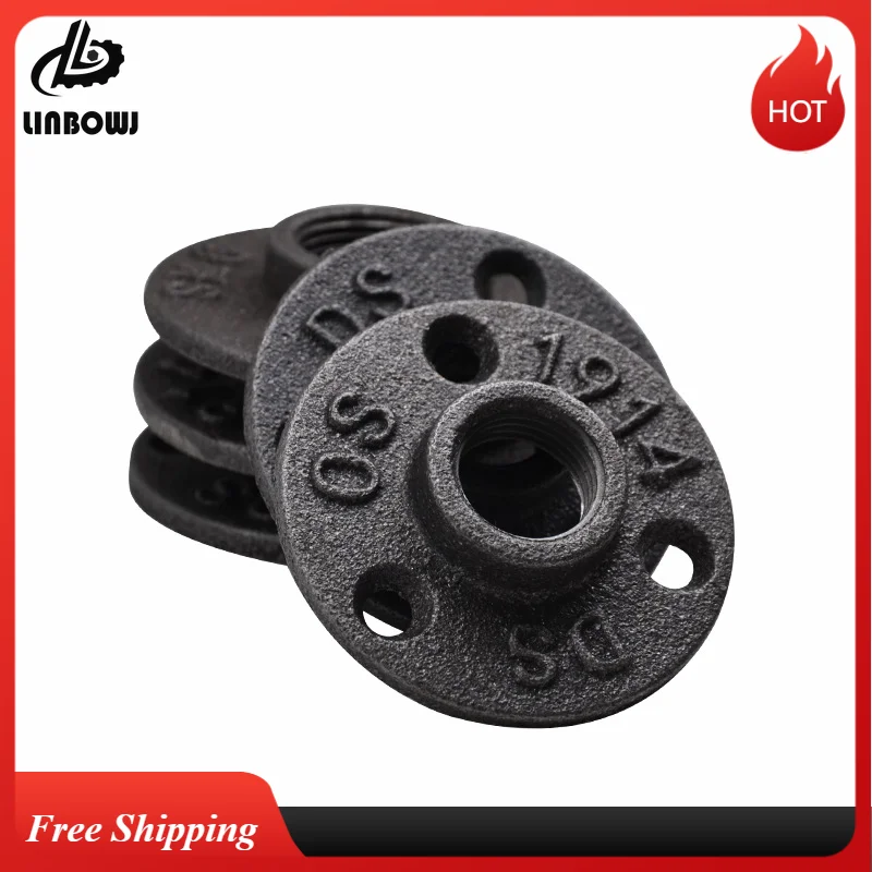 Antique Flanges de Ferro Fundido Flange Preço Hardware Tool Wall Mount Floor Fittings Dn15 Dn20 Pcs