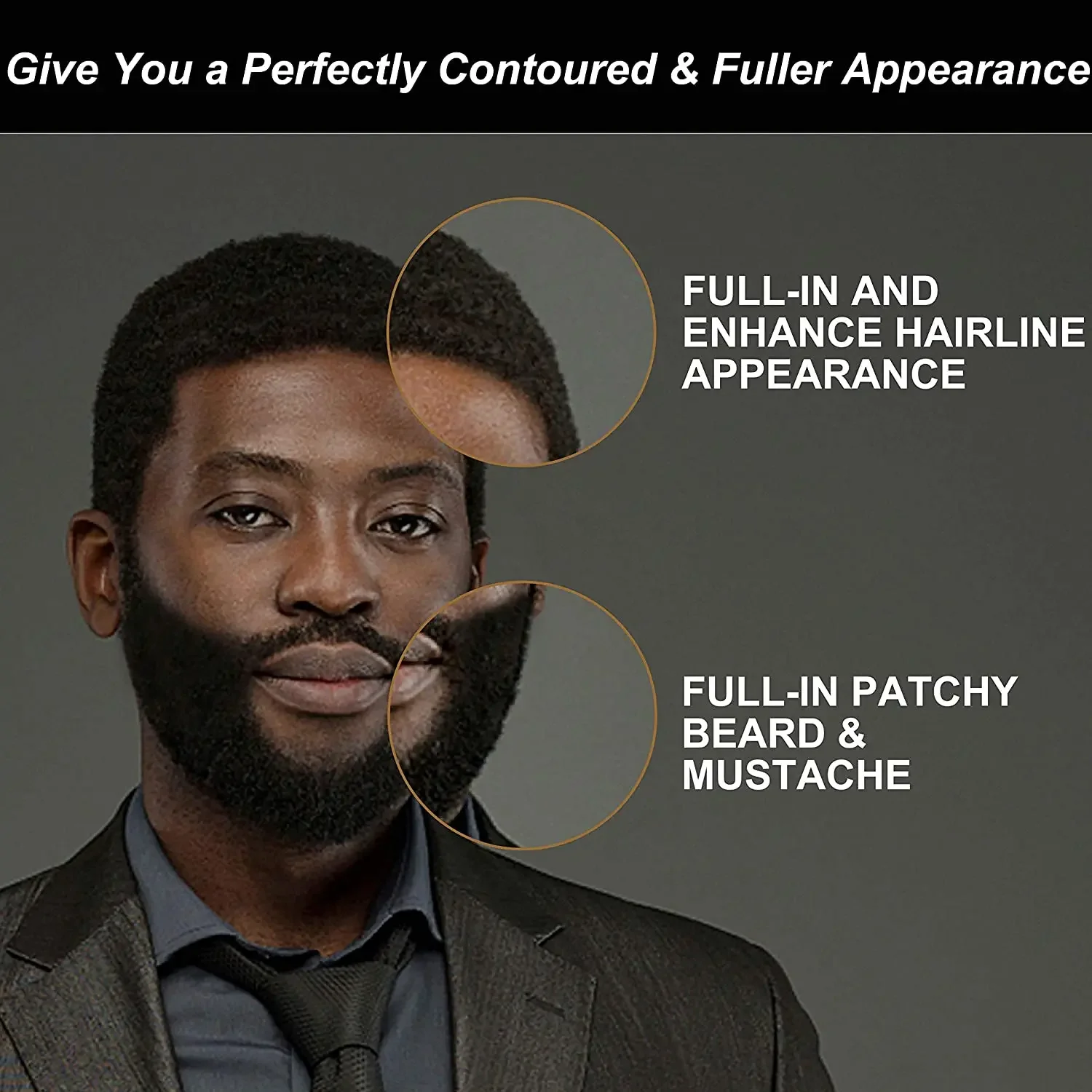 Beard Coloring Pen Waterproof Beard Pen Men Whisker Pencil Filler Pencil Brush Moustache Coloring Coverage Enhancer Mustache Repair Shape Filling