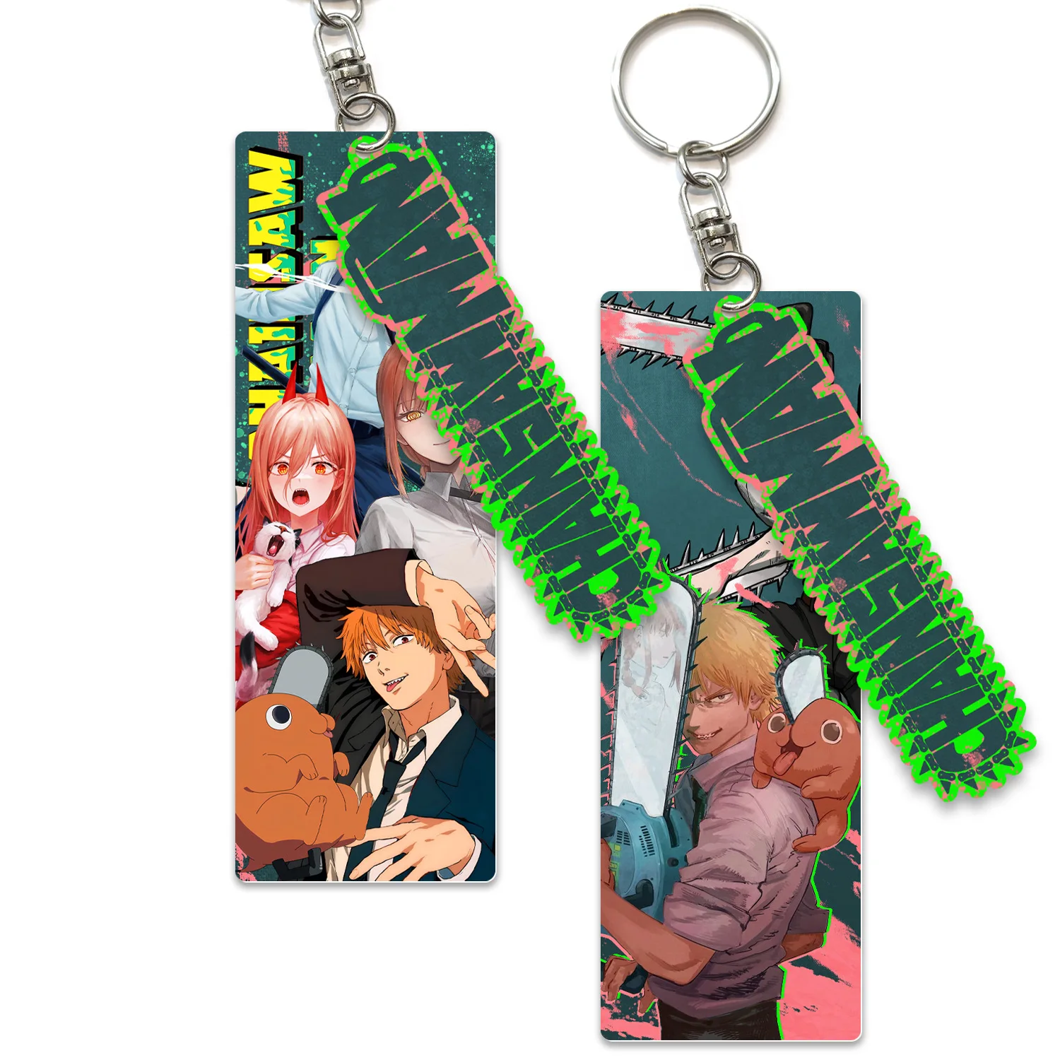 KKZ867 Anime Chainsaw Man Acrylic Pendant Keychain Key Rings For Car Keys  USB Holder Ring Cool Jewelry Gift - AliExpress