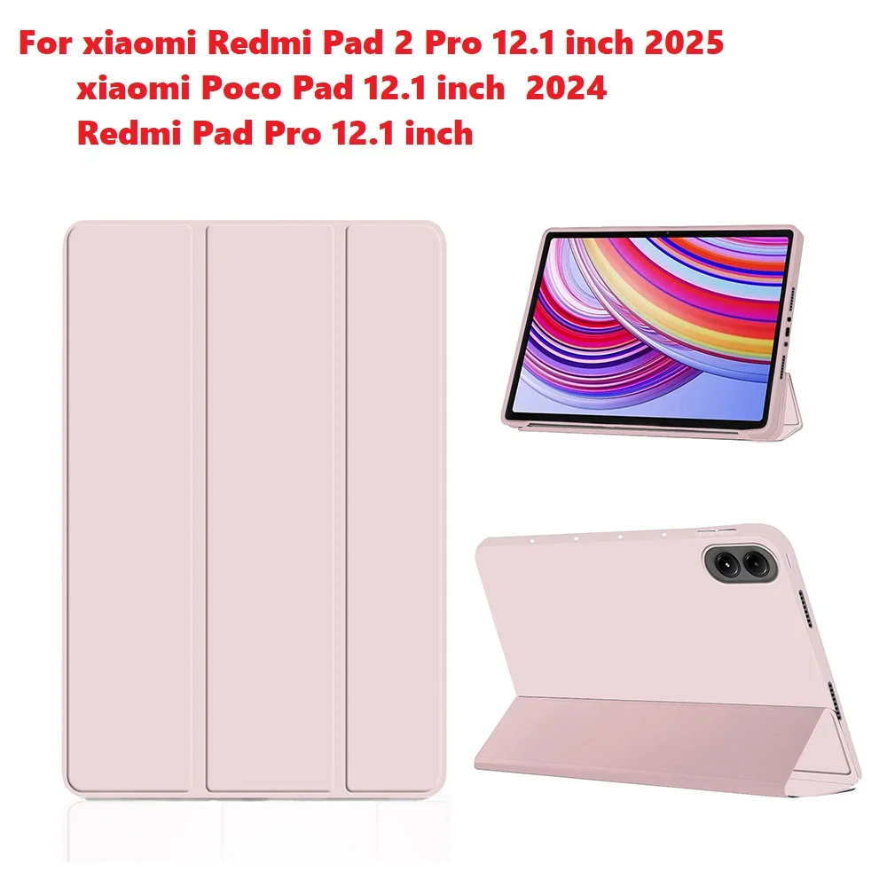Premium TPU Triple-Fold Soft Shell Tablet Cover, 12.1 Inch
